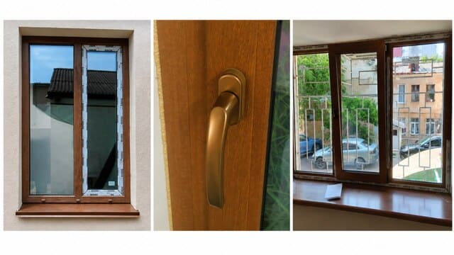 Установленные окна Rehau