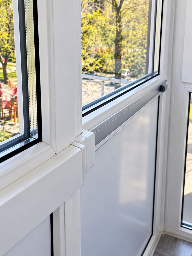 Sliding French balconies on Aluplast 4000